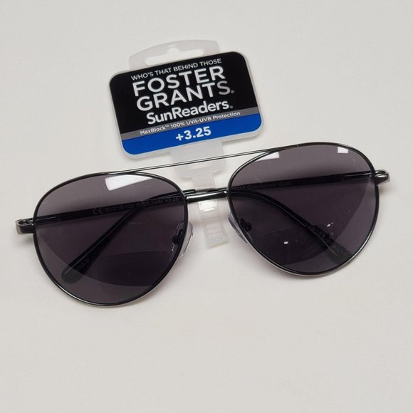 Foster Grant Commander Readers +3.25 Gunmetal - Picture 1 of 7